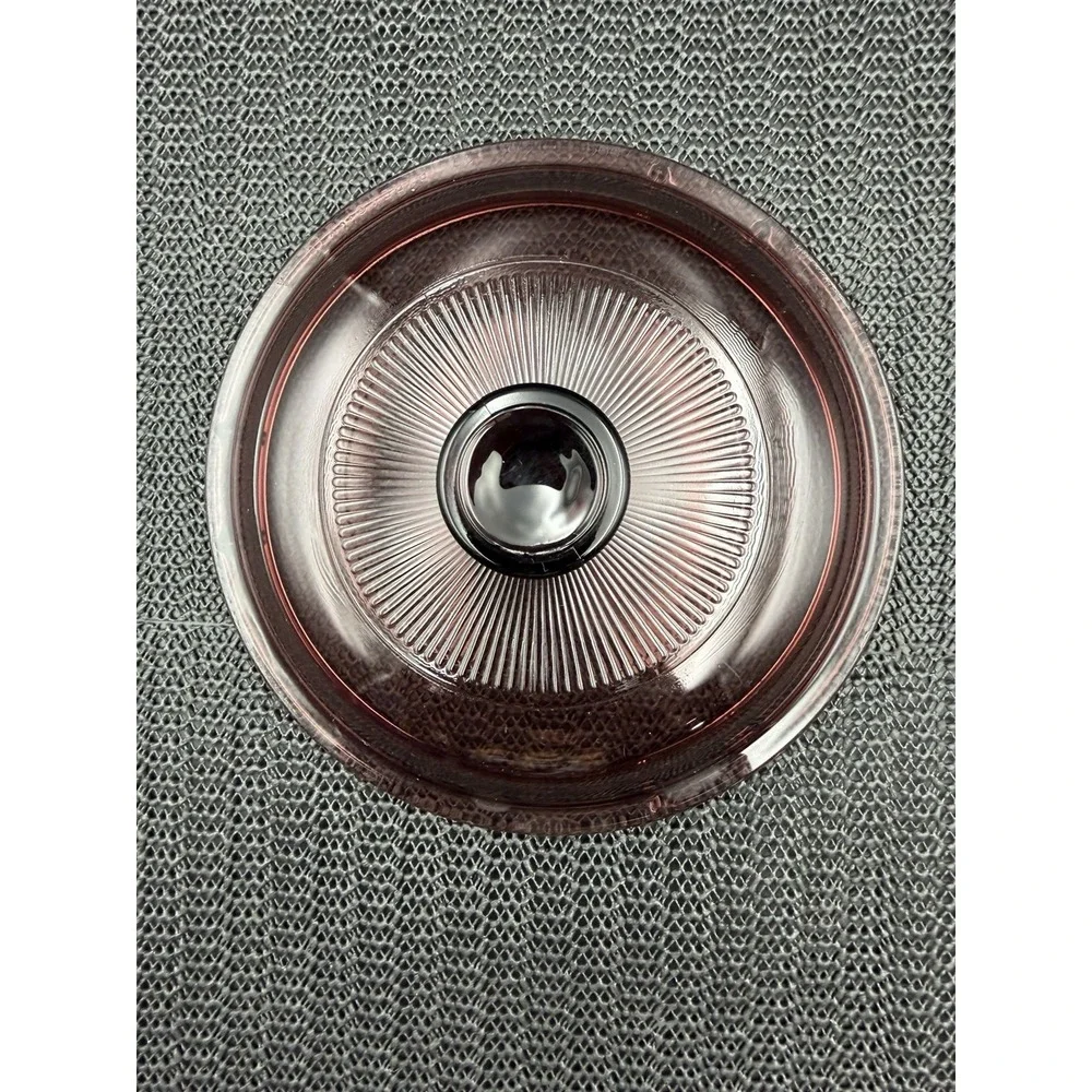 Corning Visions Cranberry 1L Saucepan Glass USA W/Lid